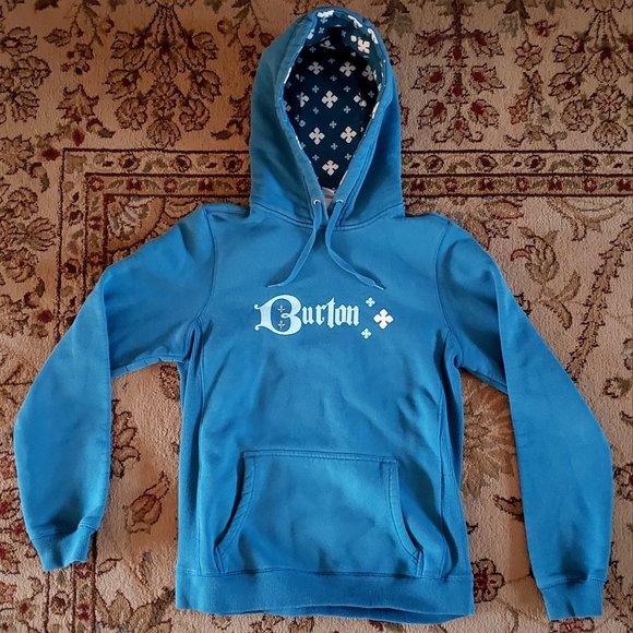 Burton Sweatshirt Pullover Hoodie Sweatshirt Blue Womens Size Medium - Picture 1 of 5
